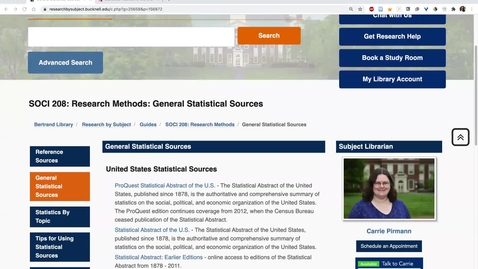 Thumbnail for Using the Statistical Abstract
