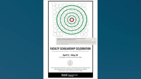 Thumbnail for entry 2021 Faculty Scholarship Celebration Video