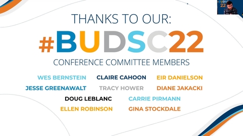 Thumbnail for Thank you for attending BUDSC 22