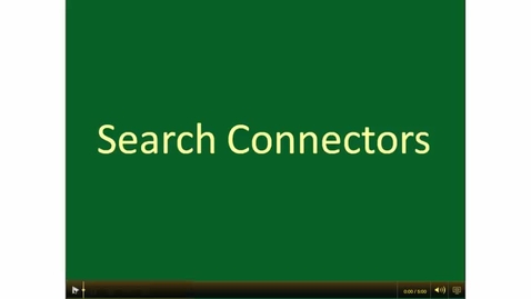 Thumbnail for Search Connectors