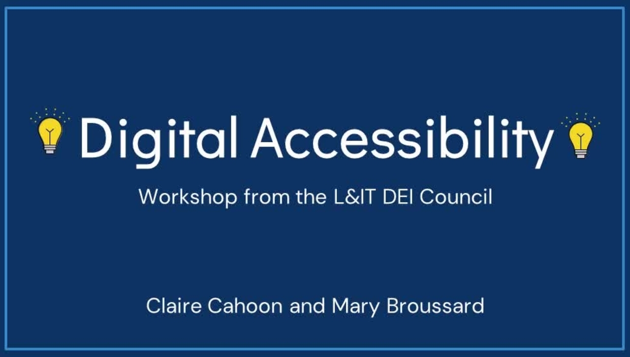 Introduction to Digital Accessibility