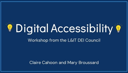 Introduction to Digital Accessibility