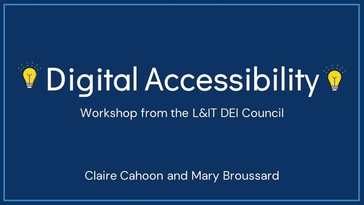 Introduction to Digital Accessibility