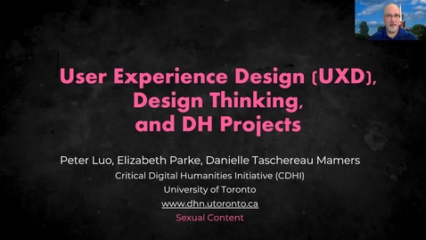 Thumbnail for entry User Design, Design Thinking, and DH Projects