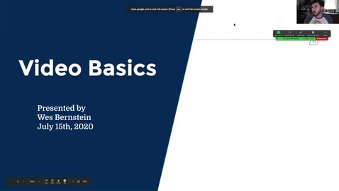 Thumbnail for Video Basics - World Cafe Session 1