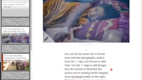 Thumbnail for Storymap Series: (3) How to add captions to your images and include citations for sources