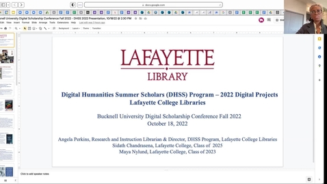 Thumbnail for Digital Humanities Summer Scholars (DHSS) Program - 2022 Digital Projects