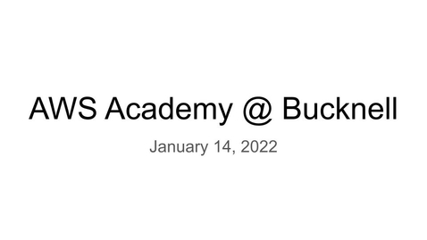 Thumbnail for Introduction to Amazon Web Services (AWS) Academy