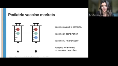 Thumbnail for CDC as a Strategic Agent in Public Sector Vaccine Pricing - Kayla Cummings, MIT, 09/30/2021