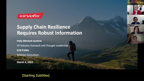 Thumbnail for Supply Chain Resilience Requires Robust Information - Polly Mitchell-Guthrie and Erik Pulido, Kinaxis, 03/04/2022