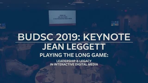Thumbnail for JEAN LEGGETT | BUDSC 2019 - FRIDAY KEYNOTE | OCT. 11, 2019