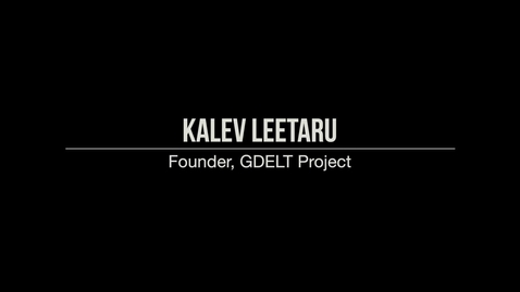 Thumbnail for Kalev Leetaru