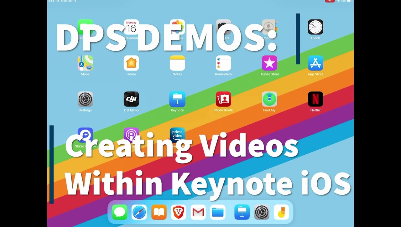 Using Keynote on iOS for video instruction