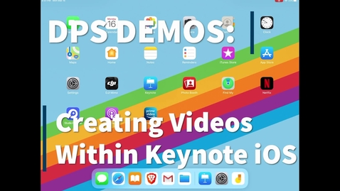 Thumbnail for Using Keynote on iOS for video instruction