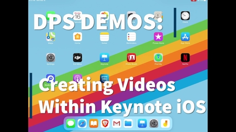 Thumbnail for entry Using Keynote on iOS for video instruction