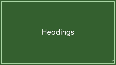 Thumbnail for Headings