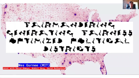 Thumbnail for Fairmandering Generating Fairness optimized Political Districts - Wes Gurnee, MIT, 11/11/2021