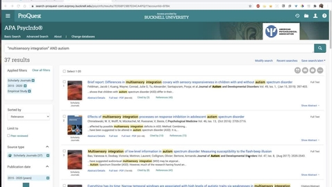 Thumbnail for Searching PsycInfo, Part 2 (Advanced)-2