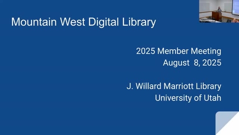 Thumbnail for MWDL 2025 Member Meeting - Morning Session