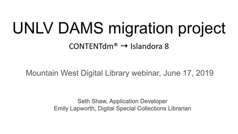 Thumbnail for Mountain West Digital Library - Summer 2019 Webinar