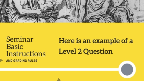 Thumbnail for Why Socratic Seminar? Level 2 Examples