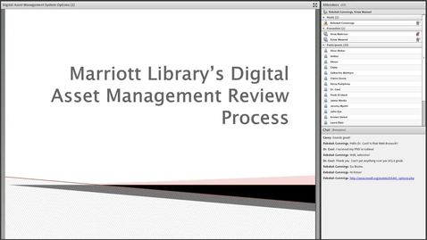 Thumbnail for entry Digital Asset Management System Options: Report of the University of Utah Libraries DAM Review Task Force 