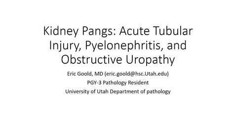 Thumbnail for ATI, Pyelo, and Obstructive Uropathy