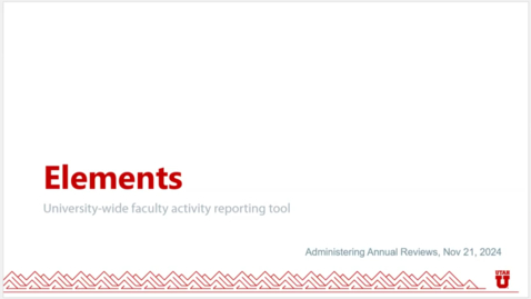 Thumbnail for Elements Administering Annual Reviews Training