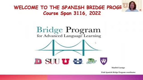 Thumbnail for entry Spanish 3116 – 2 min. course overview in English