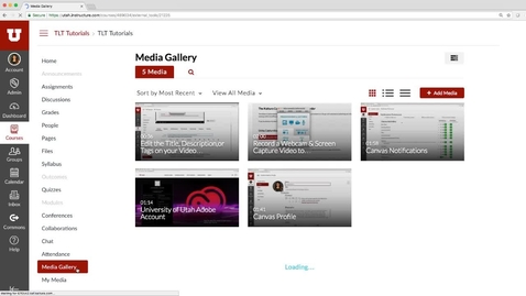 Thumbnail for Publish your Video to a Course Media Gallery