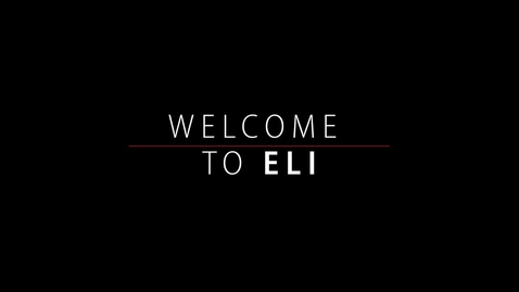 Thumbnail for entry Welcome to ELI - English Language Institute