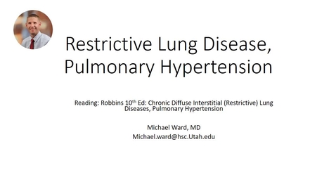 Thumbnail for Restrictive lung disease and pulmonary hypertension
