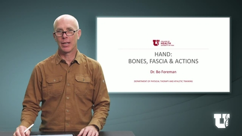 Thumbnail for PH TH 6040: M7.6.A. Hand: Bones, Fascia, and Actions