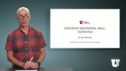 Thumbnail for PH TH 6040: M2.2.A. Anterior Abdominal Wall: Overview