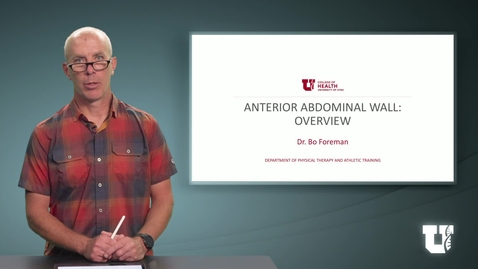 Thumbnail for entry PH TH 6040: M2.2.A. Anterior Abdominal Wall: Overview