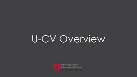 Thumbnail for entry UCV Overview