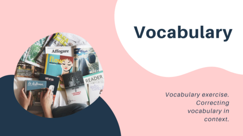 Thumbnail for Correcting vocabulary in context