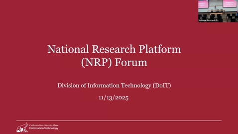 Thumbnail for NRP Forum