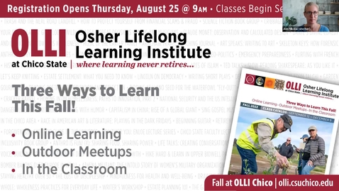 Thumbnail for OLLI Fall 2022 Live-Online Class Preview