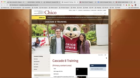 Thumbnail for Cascade Training - May 7, 2020