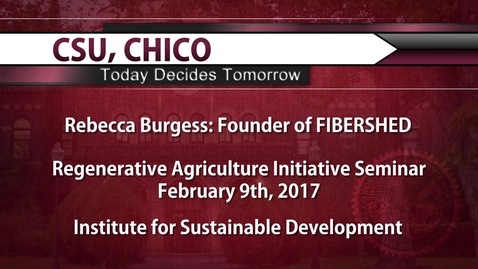 Thumbnail for Regenerative Agriculture Initiative Seminar