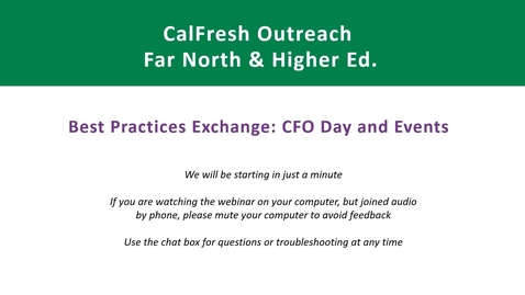 Thumbnail for CFO Day and Events Best Practice Exchange 