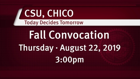 Thumbnail for Fall 2019 -  Convocation