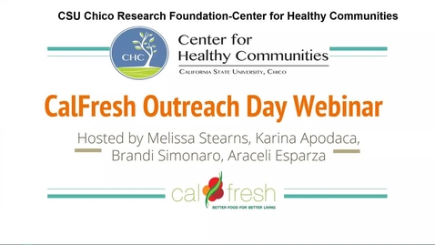 Thumbnail for CalFresh Outreach - CalFresh Outreach Day 
