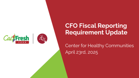 Thumbnail for FFY25 Updated Reporting Guidance