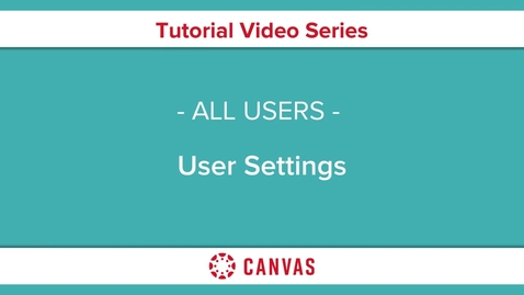 Thumbnail for Profile and User Settings