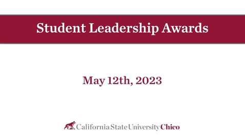 Thumbnail for Student Leadership Awards 2023
