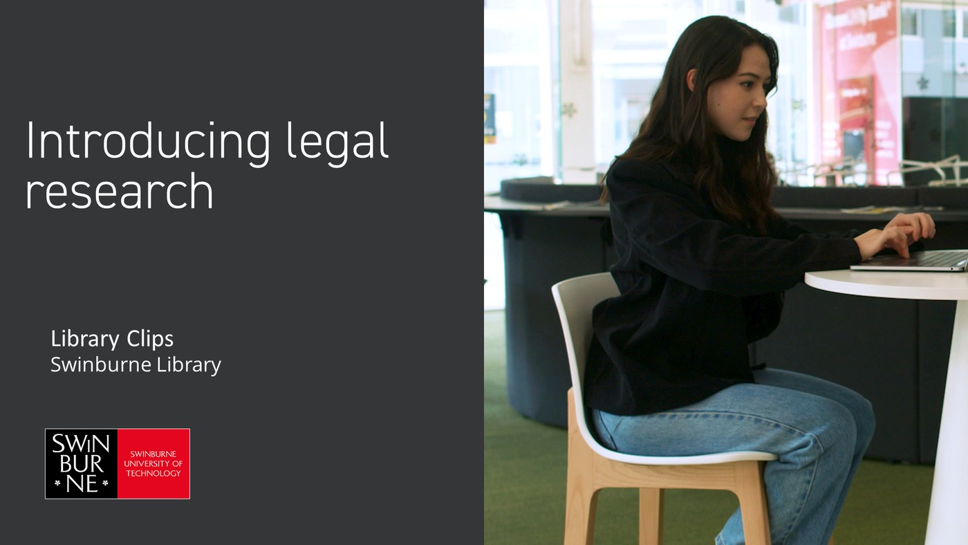 Introducing legal research (Library Clips) Introducing legal research (Library Clips)