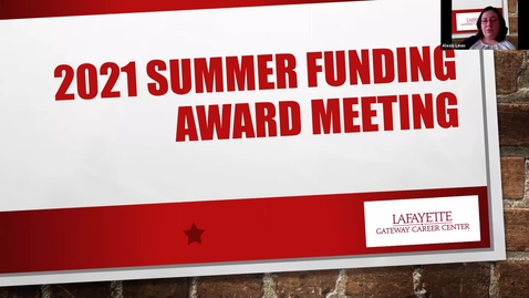 Thumbnail for entry 2021 Summer Funding Award Meeting