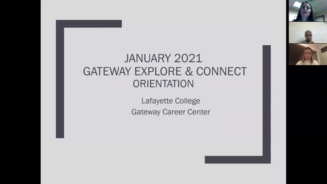 Thumbnail for entry 2021 Gateway Explore &amp; Connect - Virtual Orientation (November 2020)